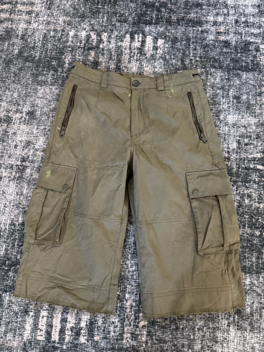 Dolce & Gabbana Olive Green Cargo Shorts